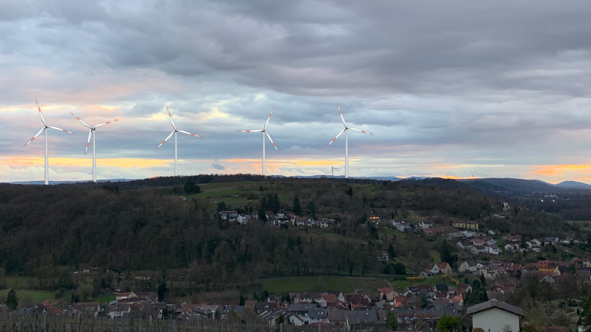 Visualisierung des Windparks in Weingarten