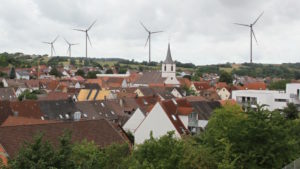 Fotomontage: Blick von der Schuberstraße Richtung Heuberg